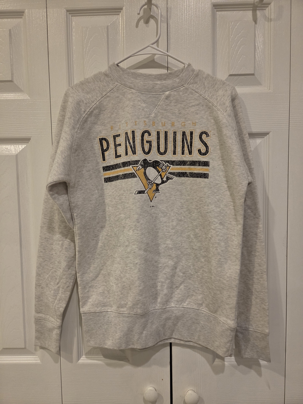 Champion Gray Pittsburgh Penguins Crewneck Sweatshirt
